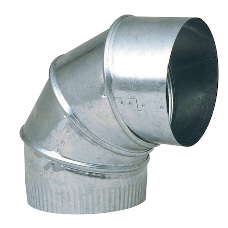 Imperial Mfg Imperial 4 in. D X 4 in. D Adjustable 90 deg Galvanized Steel Furnace Pipe Elbow GV0286-C